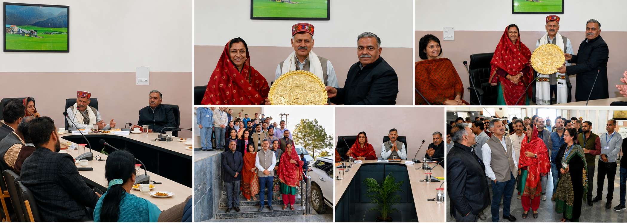 A Visit of Technical Education Minister H.P